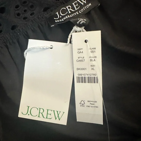 J. Crew Athena Maxi Dress CA657 Black NWT XL - Picture 12 of 12